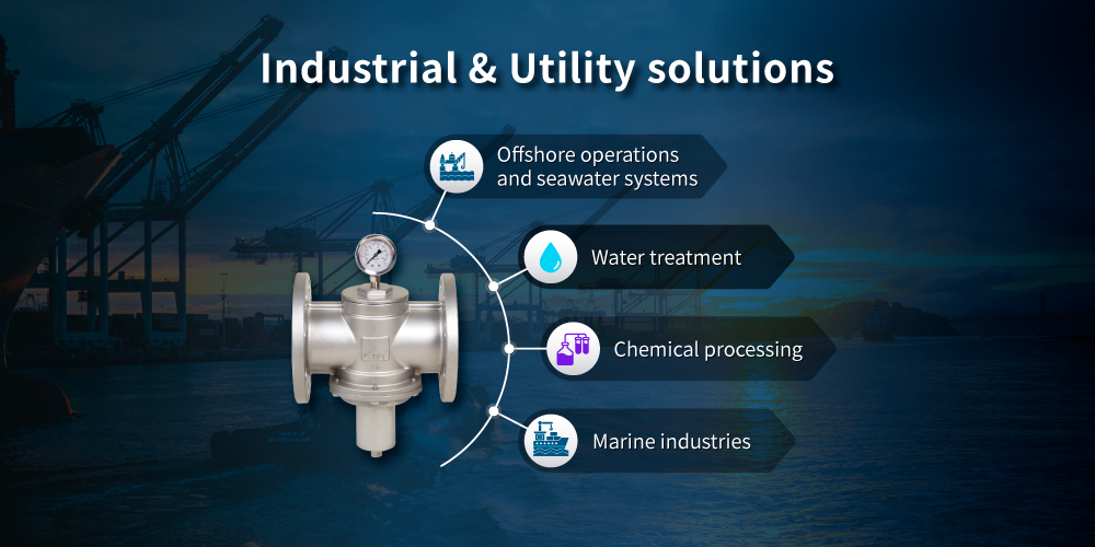 Applicazioni della valvola di sfioro della pressione in acciaio inossidabile duplex Z-Tide